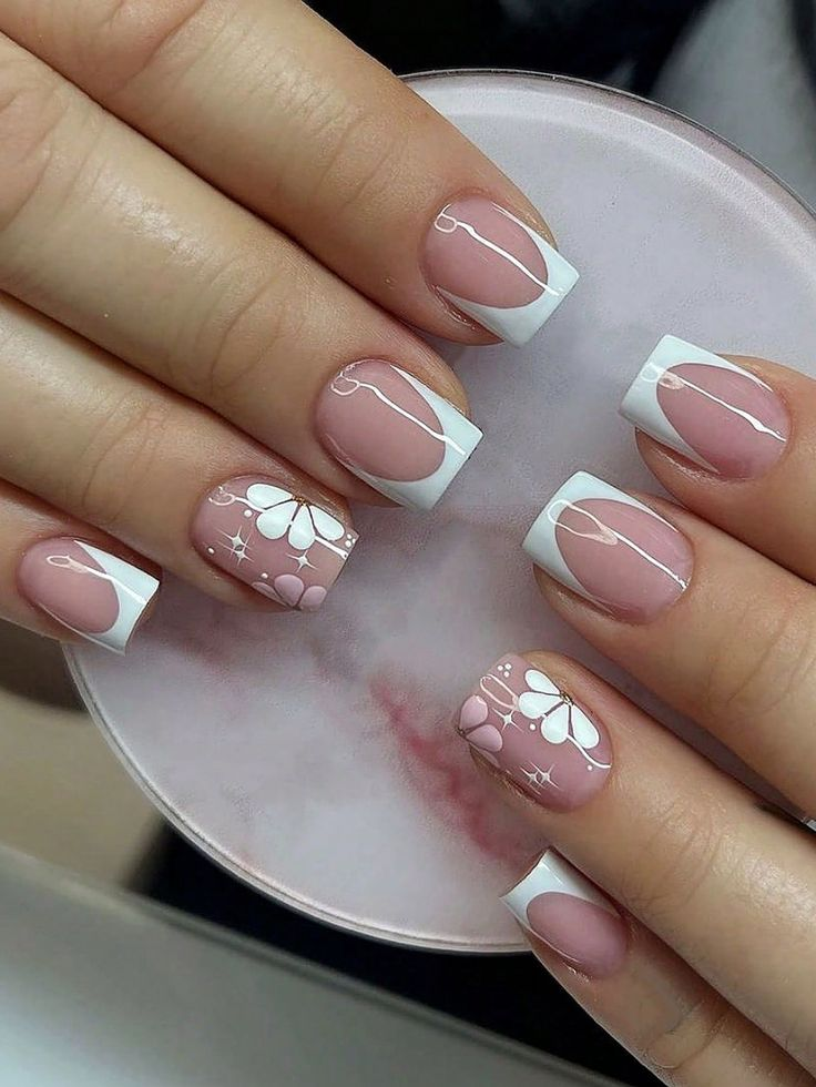 Pressed Flower Nails